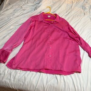 a new day Bright Pink Women's Button Down Shirt